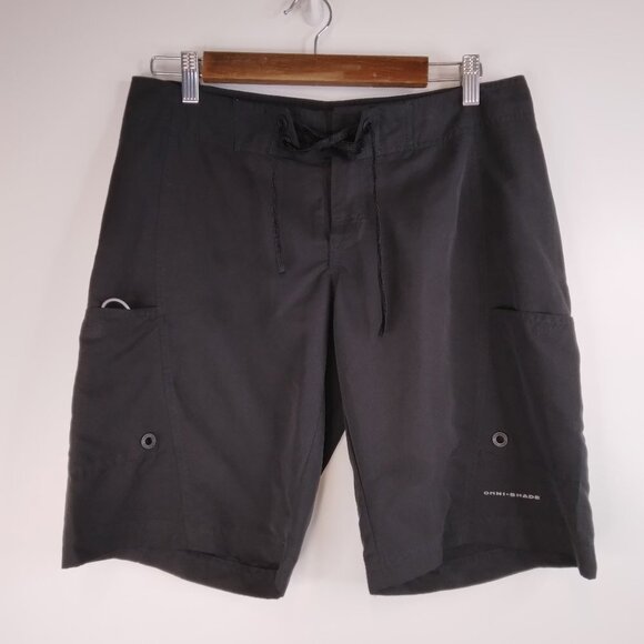 Columbia Omnishade Black Shorts Size 8 - Picture 1 of 7